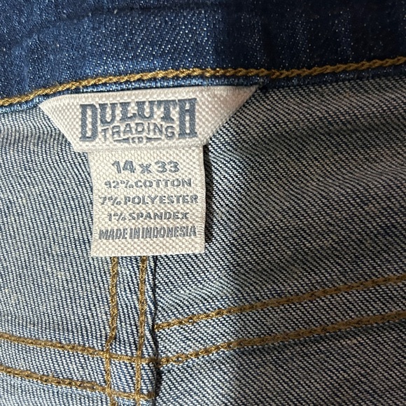 Duluth Trading Co Blue Flare Wide Leg Jeans - Picture 10 of 10